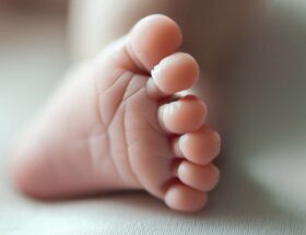 Długość stopy niemowlaka